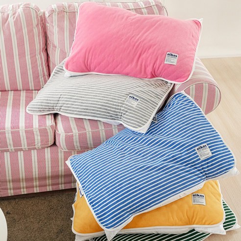 포근한 순면 감촉, 꿀잠을 위한 선택: 오이코스 타올 베개커버 & 베개패드