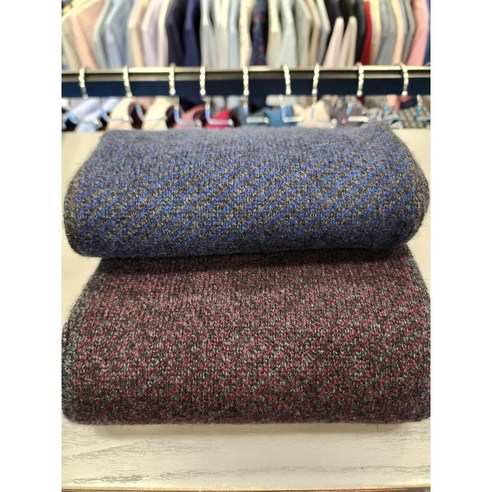 NC불광점 레노마 # 고퀄리티 밴브루 캐시미어100% 2-way 멜란지 마이크로 디자인 쁘띠 머플러 BNFTM1-103-BU PU