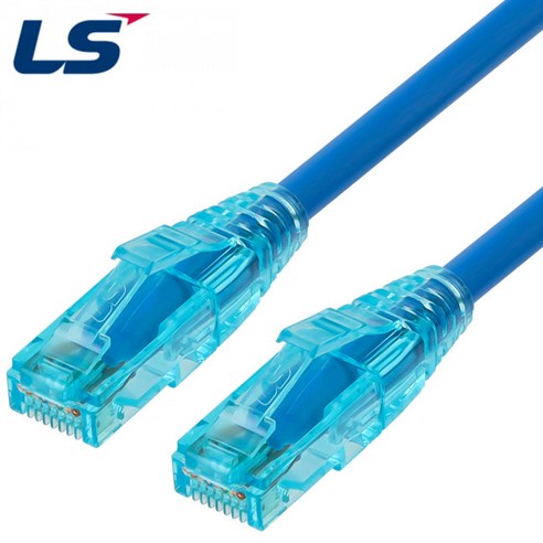 [LS전선] NMX-LS605BL CAT.6 UTP EZ 플러그 랜 케이블 0.5m (블루)