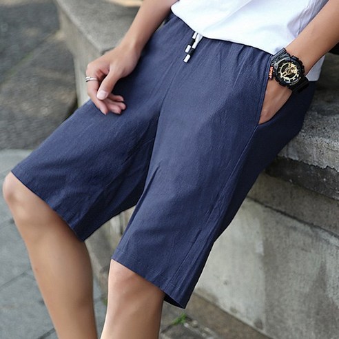 여름의 시원함과 편안함을 위한 바리센스몰 편하다 린넨면 밴딩 반바지