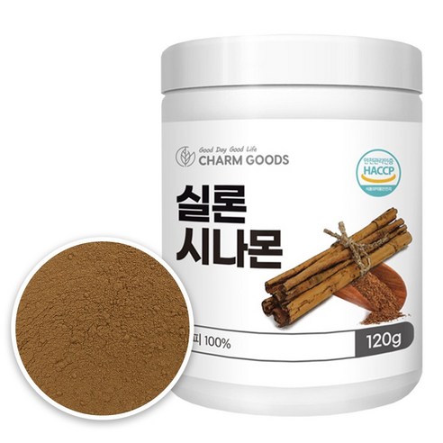 첨가물없는 실론 시나몬 계피 분말 가루 파우더 식약처 HACCP 인증, 120g, 1개