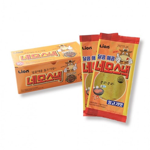 [BIGHAND] 네모불고기맛(13GX30EA) 1통, 1개, 390g
