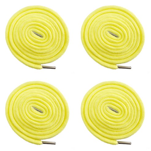 (4개세트) 140cm 원형 후드끈 바지끈 후드티 끈 츄리닝 허리끈 철팁 스트링 35색상, 연노랑(4개), 1개