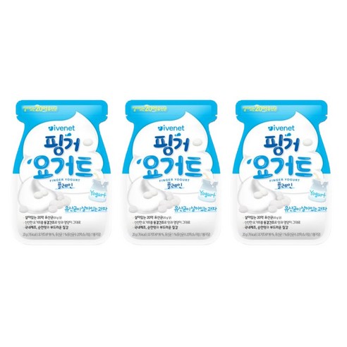 아이배냇 베베 핑거 요거트 20g 3개, 플레인, 6개