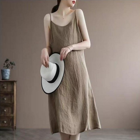 뷔스티에원피스 뷔스티에원피스 세이스타일 유닛 나시 박스 원피스 [엔젤D] 여성 여름 면 끈 나시 원피스