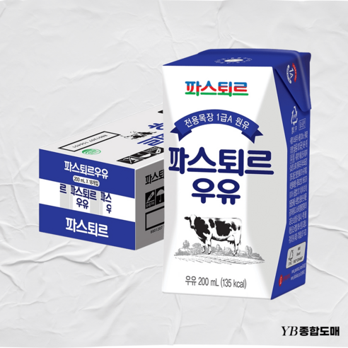파스퇴르 전용목장 우유, 200ml, 18개