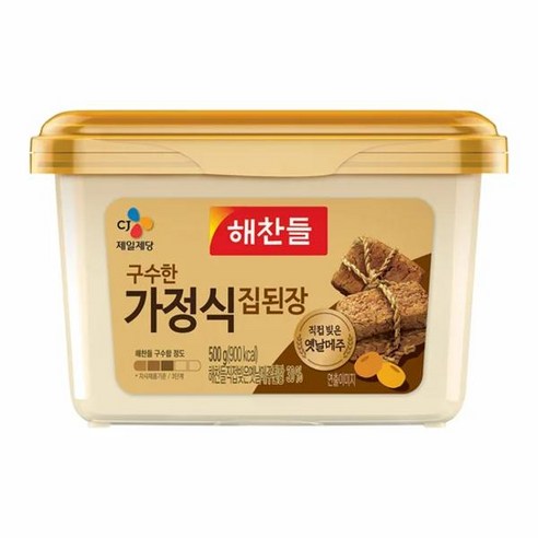 cj 집밥 구수한 집된장 500g 식자재 식당 도매 탕비실 카페 자취 혼밥 떡볶이 분식 찌개 10개, 16set