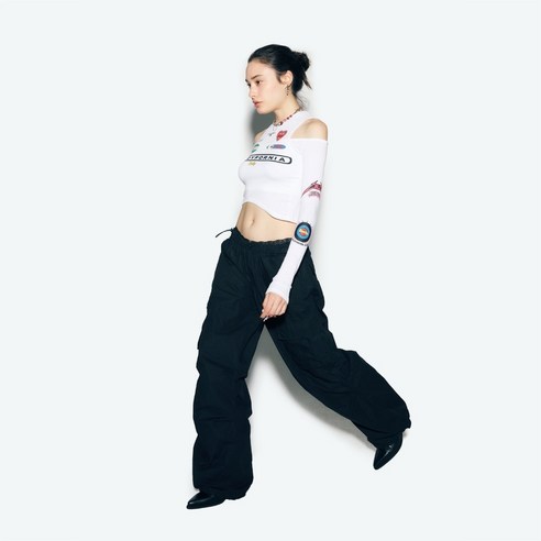 에즈이프캘리 PARACHUTE CARGO PANTS BLACK 에즈이프캘리카고