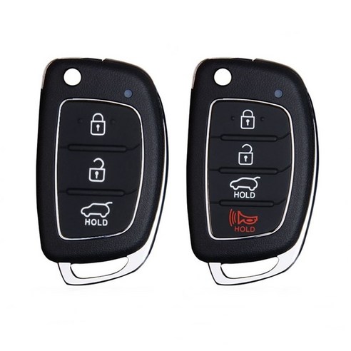 니녹스 현대 기아 신형 3 4 버튼 폴딩키 케이스 호환용 교체 수리 DIY 엑센트 투싼 쏘나타 아반떼 싼타페DM 그랜저 i40, 현대 중앙날 k3폴딩키4버튼