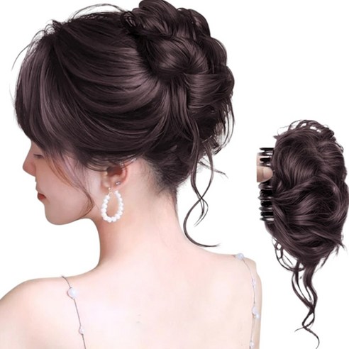 "오늘따라 초라해 보이는 내 머리, 5분 만에 여신으로 변신하는 마법!" 올림머리가발