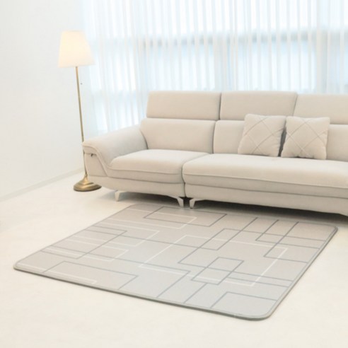 로또한일 모노륨 카페트전기매트 분리난방 전자파차단 노르딕, 2인용 중형 150x183, 브라운