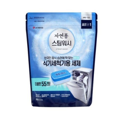 자연퐁 스팀워시 식기세척기용 타블렛 세제, 550g, 4개