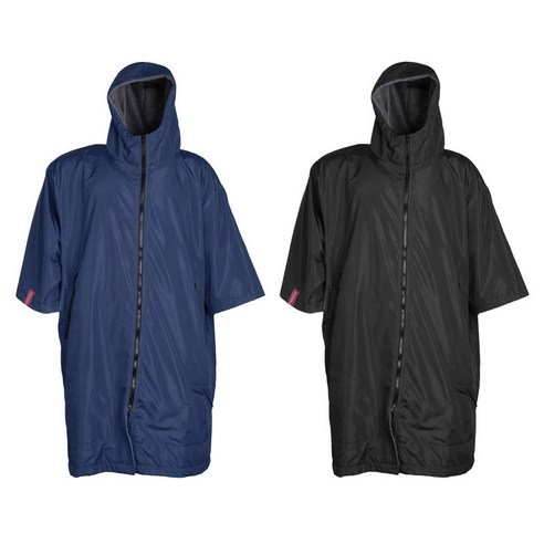 2x 로브 자켓 후드 Anorak 윈드 브레이커 코트 다이빙 판초 유니섹스, 블랙, M, 폴리 에스터 양털