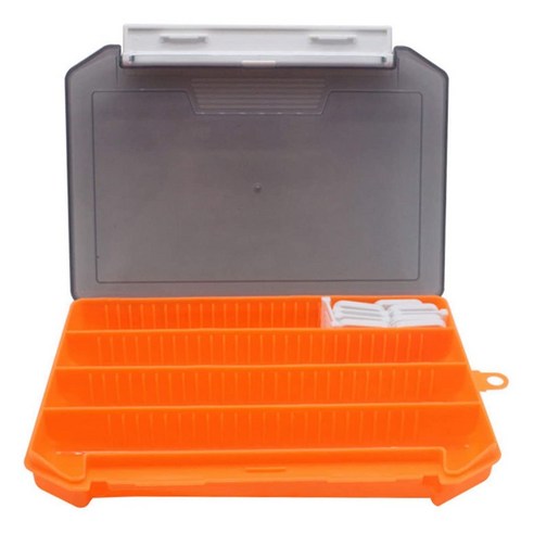 Retemporel 낚시 도구 상자 미끼 케이스 단층 다기능 PP 플러그인 루어 보관 상자 애호가 오렌지, 주황색