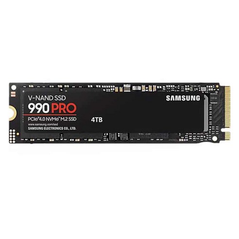 삼성전자 V-낸드 990 PRO PCle 4.0 NVme M.2 SSD, MZ-V9P4TOBW, 4TB