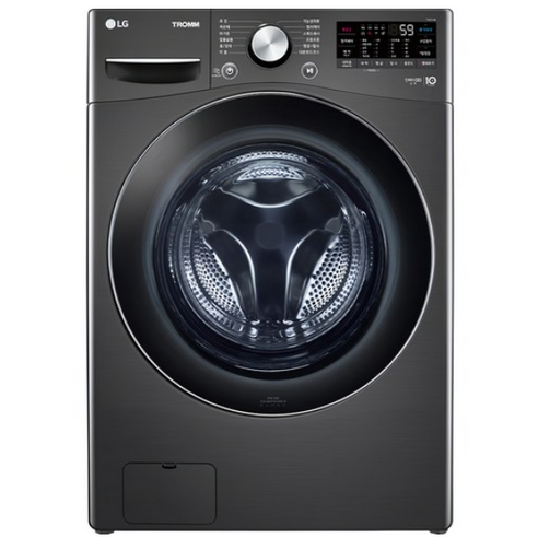 LG전자 트롬 세탁기 F15KQAP 15kg 방문설치, 블랙스테인리스