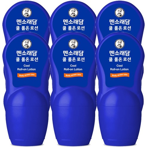 멘소래담 쿨 롤 온 바디로션, 50ml, 6개