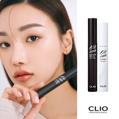 [SET] 클리오 킬래쉬 수퍼프루프 마스카라+킬래쉬 마스카라 리무버, 볼륨컬링, 1개