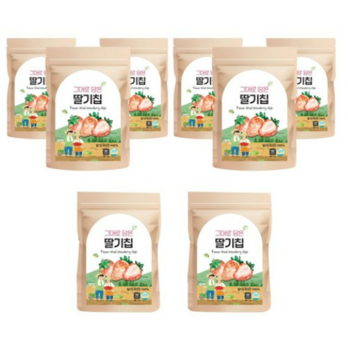 그대로 담은 딸기칩, 24개, 14g