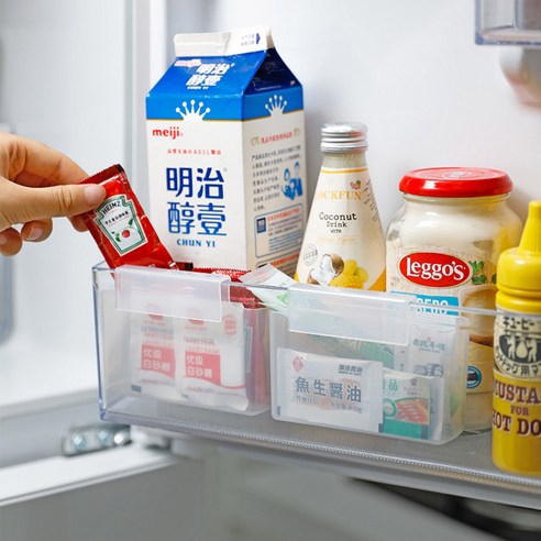 모나코올리브 냉장고 미니소스 보관홀더 1+1: 냉장고 내부 정리를 위한 편리하고 실용적인 솔루션