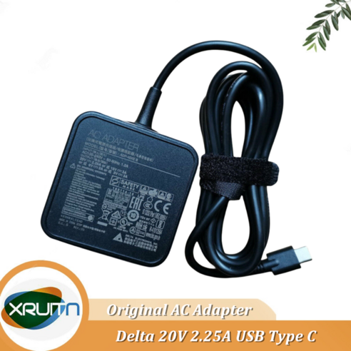 USB-C C타입 노트북 충전기 와콤 신티크 프로 13 DTH1320 전원 공급 장치 OEM 정품 델타 20V 2.25A 45W ADP-45XE B AC 어댑터, [03] UK, 1개