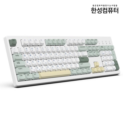 한성컴퓨터 유무선 기계식 키보드 딥블루 뽀송 38g, 0 말차크림, 0 TFG Cloud CF 딥블루뽀송 38g, 저소음 적축