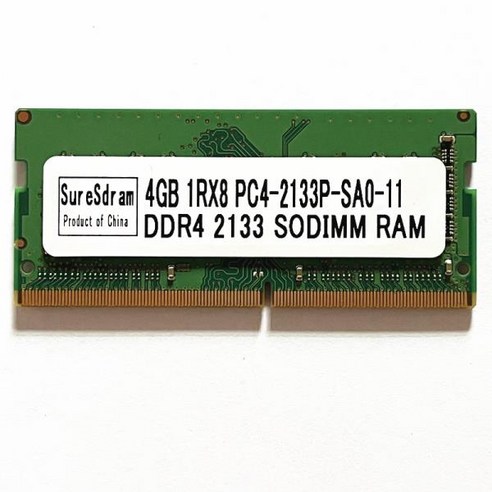 컴퓨터 SureSdram DDR4 RAM 4GB 2133 노트북 메모리 1RX8 PC4-2133P-11 풀 호환 ram, [01] 4GB, 0 4GB