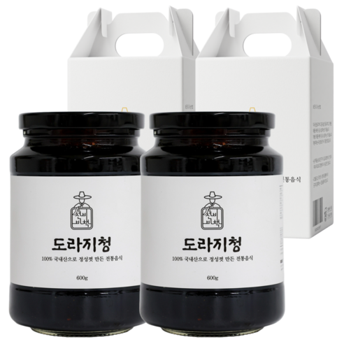 선비비책 국산 도라지청, 2개, 1개입, 600g