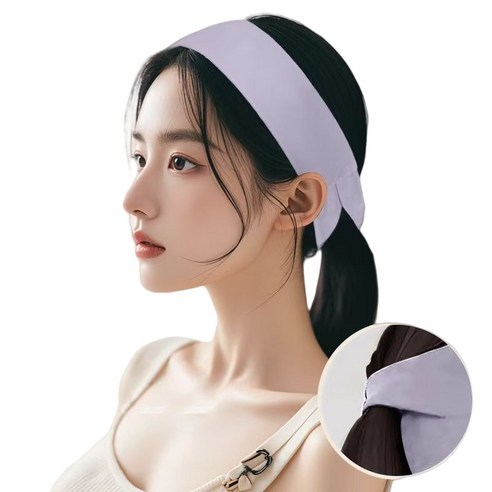 남자 여성 스포츠 헤드밴드 땀흡수 쿨링 기능성 헬스 머리밴드 머리 고정 머리띠, 1개, 회색