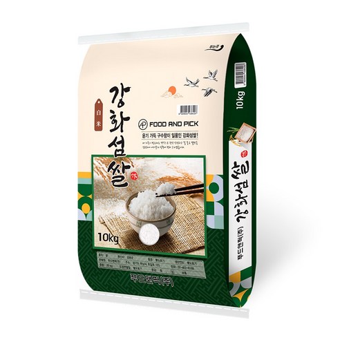 24년산 햇쌀푸드 강화섬쌀 10kg 상등급 강화도 특산물 쌀, 1개