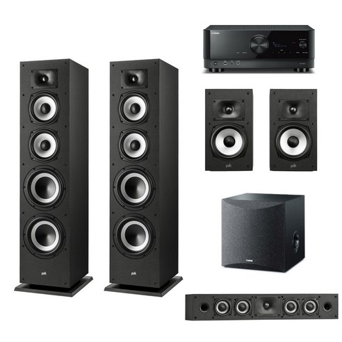 [없음] 데논 AVR-S960H + 폴크오디오 XT70 5.1채널(050) 홈시어터 홈시네마, 서브우퍼:SW050-블랙