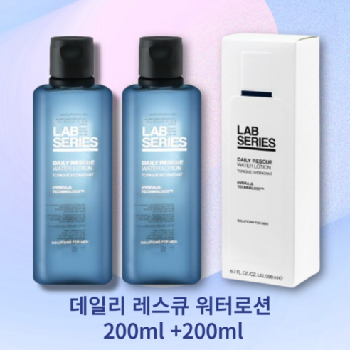 [야미룰루]랩시리즈 데일리 레스큐 워터 로션 200ml +200ml, 1개