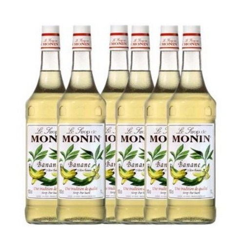 모닌 옐로우바나나 시럽, 1L, 6개