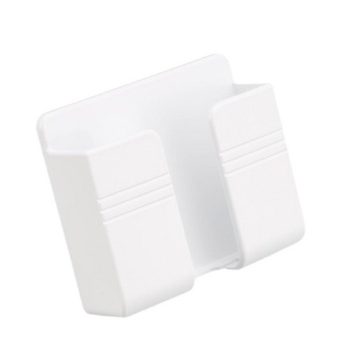 전화 원격 제어용 다기능 벽걸이형 보관함 브래킷, 86x28x99mm., 플라스틱, 하얀