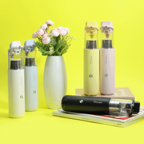 미니엔 무선 핸디형 미니청소기 M1, 미니엔 M1, 레몬 옐로우