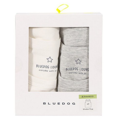 [국내매장판] 블루독 베이직뱀부2종런닝 24W1050003 MG 55-85