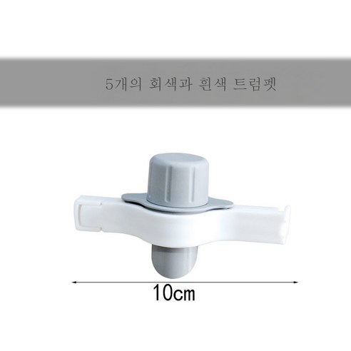 ZZJJC 밀폐집게집게양념식품비닐백출재집게집게간식지갑, 10cm 화이트 클립 그레이 립, 309