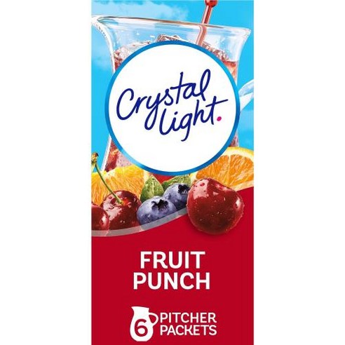 아이스티분말 Crystal Light SugarFree Fruit Punch Low Calories Powdered Drink Mix 72 Count Pitcher Packets, 없음, 99) Peach Mango 0.8 Ounce Pac