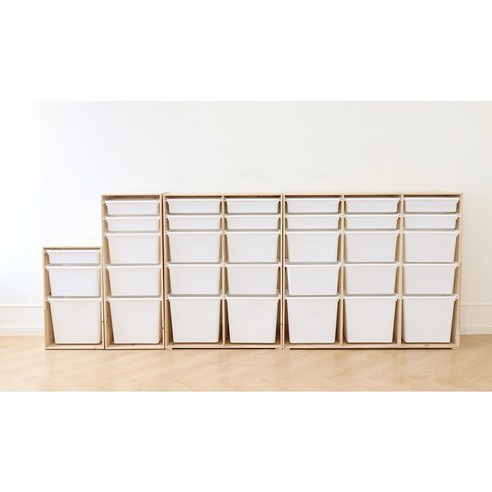 원목 바구니 수납장: 질서를 만드는 실용적인 가구