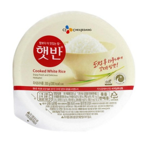 햇반 백미밥, 200g, 32개