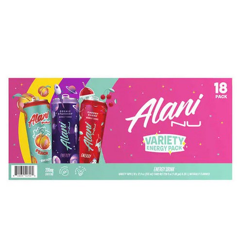 Alani Nu 에너지 드링크 버라이어티 팩 12 온즈 18 팩, 18개, 355ml