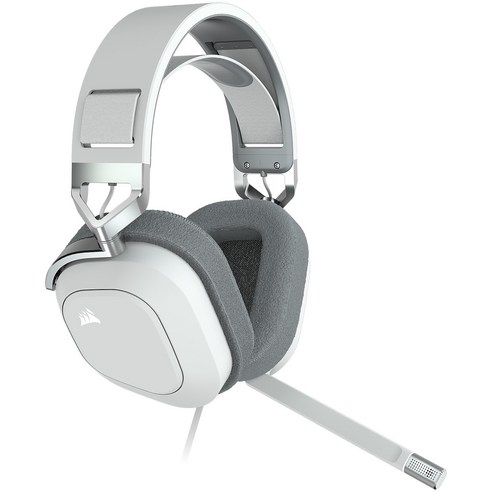 커세어 HS80 RGB USB 7.1채널 게이밍 헤드셋, RDA0041, 화이트