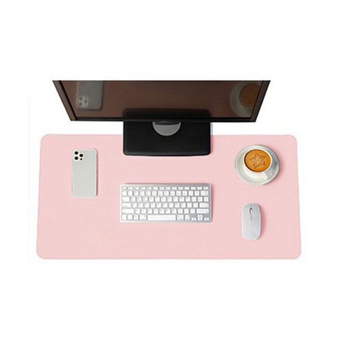 마우스장패드 노트북 키보드 가죽 매트 패드 대형 900 X 450, 핑크, 1개