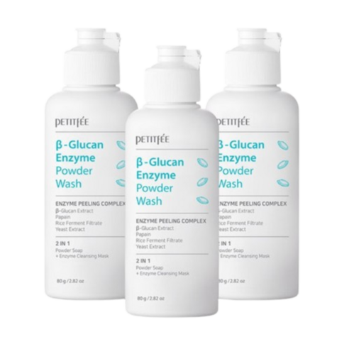 쁘띠페 엔자임 파우더 워시 효소 세안제, 3개, 80g