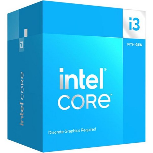 인텔 코어 i3-14100 데스크탑 프로세서 4코어(P 4개 + E 0개) 최대 4.7GHz, Computer Processor