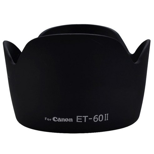AFBEST Canon EF 75-300MM F/4-5.6용 ET-60II 꽃 렌즈 후드, 검정