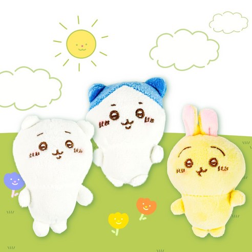 키링 치이카와 인형 귀여운 키홀더 열쇠고리 가방 장식 자동차키홀더 이름표 캐릭터, 우사기