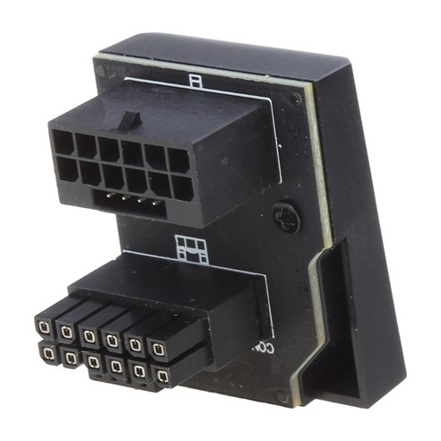 이엠텍 레드빗 RB-2 ARGB 그래픽카드 지지대, RB-2 ARGB 화이트 그래픽카드16핀 11 PCIe5.0 RTX4090 4080 그래픽 카드용 1PC ATX 16핀 남성-여성 확장 어댑터 업 앵글 180도 다운, 검은색, STD, 1개