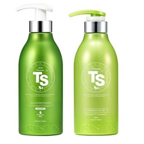 TS 뉴 프리미엄 샴푸 500g + 프리미엄 트리트먼트 500ml 세트, 2세트