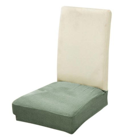 식사 당을 위한 의자 덮개 좌석 Slipcover 가구 보호자 발판 상자, 폴리 에스터, 라이트 그린